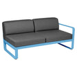 Fermob Bellevie Module droit 2 places Bleu maya E1 Gris graphite A3 