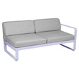 Fermob Bellevie Module droit 2 places Guimauve D1 Gris flanelle 79 