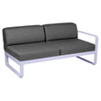 Fermob Bellevie Module droit 2 places Guimauve D1 Gris graphite A3 