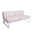 Fermob Bellevie Module droit 2 places Perle Blanc coton 01 
