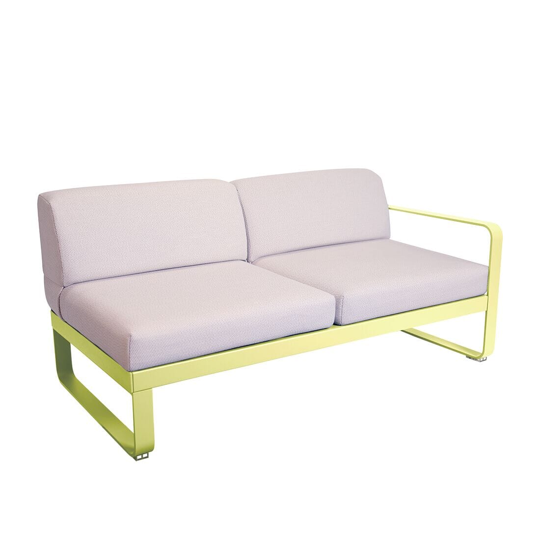 Fermob Bellevie Module droit 2 places Perle Citron givré A6 