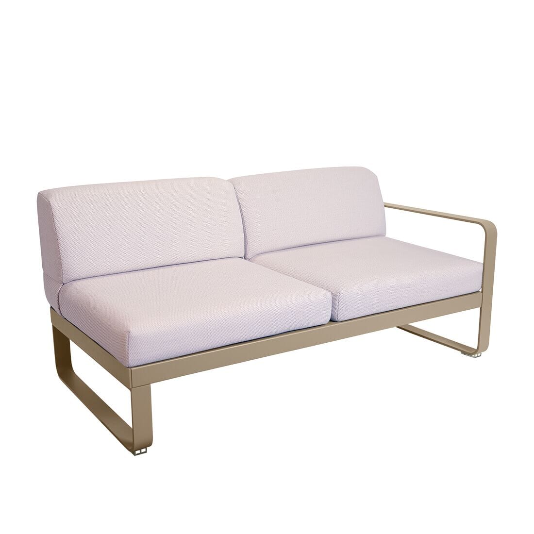 Fermob Bellevie Module droit 2 places Perle Muscade 14 