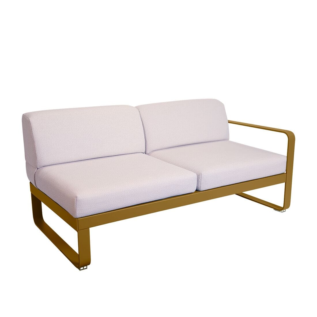 Fermob Bellevie Module droit 2 places Perle Pain d'épices D2 