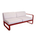Fermob Bellevie Module droit 2 places Perle Piment 43 