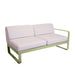 Fermob Bellevie Module droit 2 places Perle Vert tilleul 65 