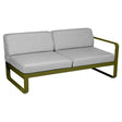 Fermob Bellevie Module droit 2 places Pesto D3 Gris flanelle 79 