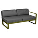 Fermob Bellevie Module droit 2 places Pesto D3 Gris graphite A3 