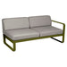 Fermob Bellevie Module droit 2 places Pesto D3 Taupe grisé B8 