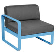 Fermob Bellevie Module gauche 1 place Bleu maya E1 Gris graphite A3 