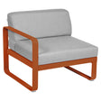 Fermob Bellevie Module gauche 1 place Orange confite E2 Gris flanelle 79 