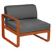 Fermob Bellevie Module gauche 1 place Orange confite E2 Gris graphite A3 