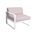 Fermob Bellevie Module gauche 1 place Perle Blanc coton 01 