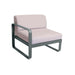 Fermob Bellevie Module gauche 1 place Perle Gris orage 26 