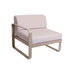 Fermob Bellevie Module gauche 1 place Perle Muscade 14 