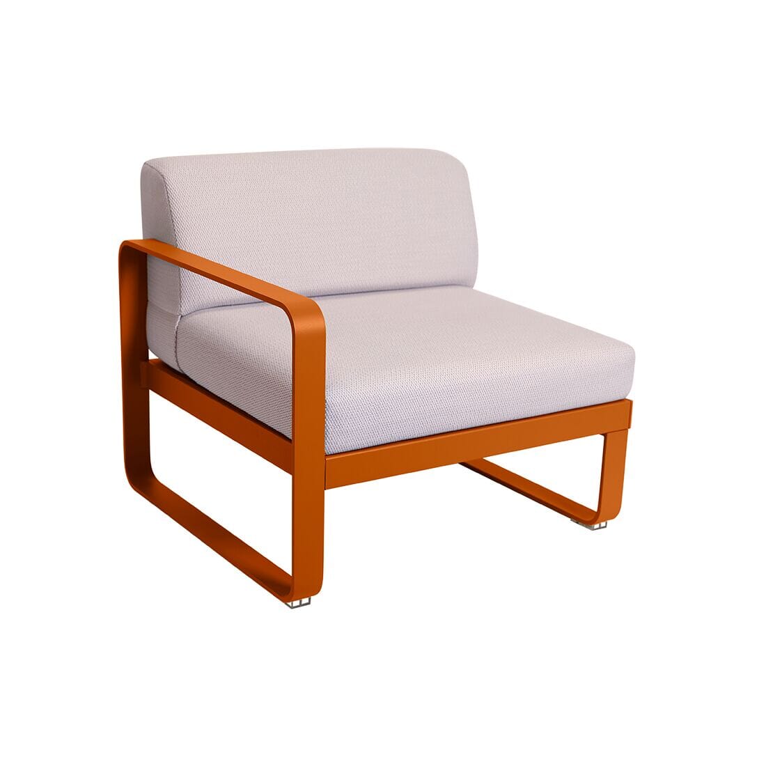 Fermob Bellevie Module gauche 1 place Perle Orange confite E2 