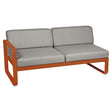 Fermob Bellevie Module gauche 2 places Orange confite E2 Taupe grisé B8 