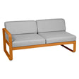 Fermob Bellevie Module gauche 2 places Pain d'épices D2 Gris flanelle 79 