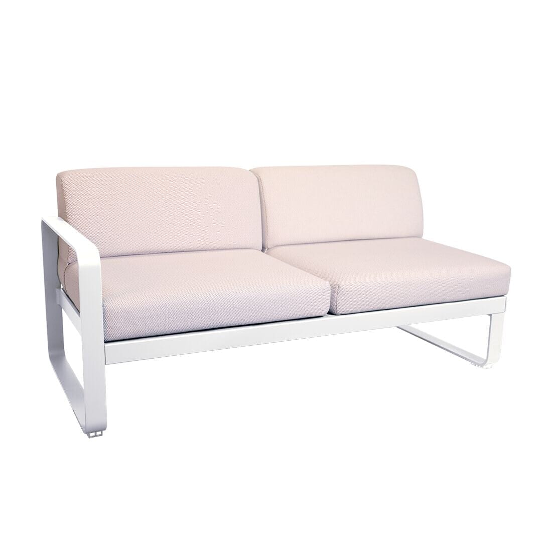 Fermob Bellevie Module gauche 2 places Perle Blanc coton 01 