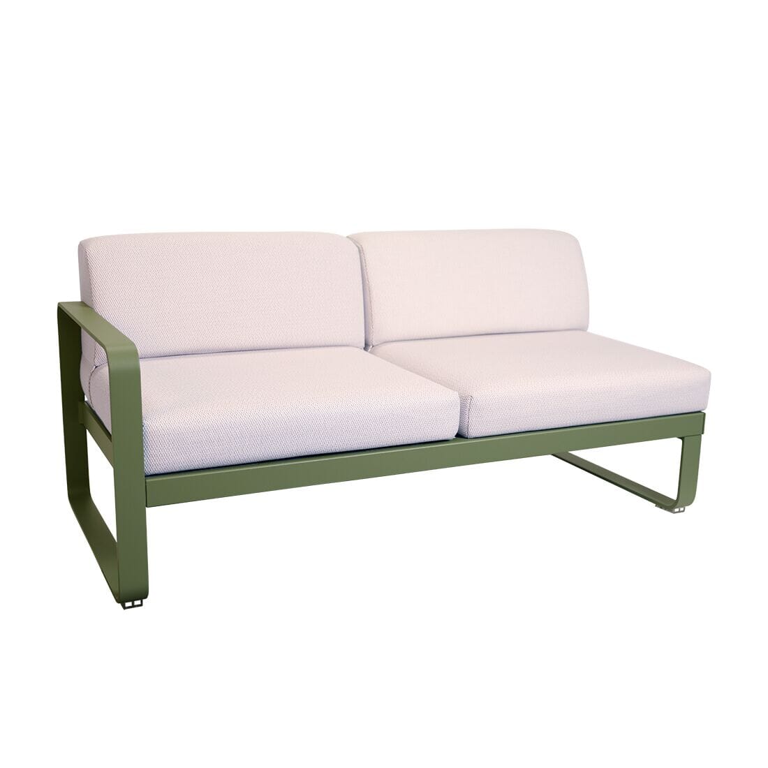 Fermob Bellevie Module gauche 2 places Perle Cactus 82 