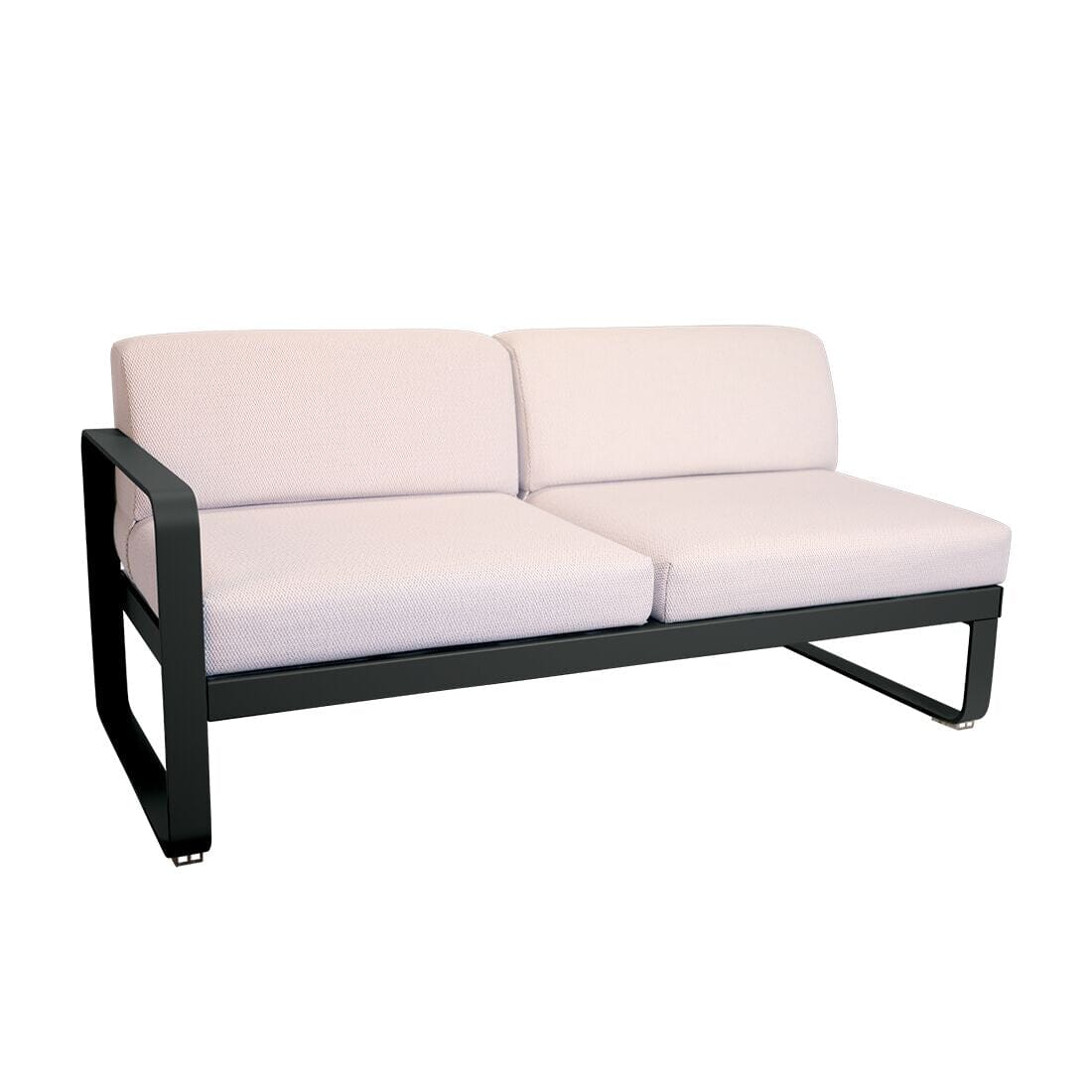 Fermob Bellevie Module gauche 2 places Perle Carbone 47 