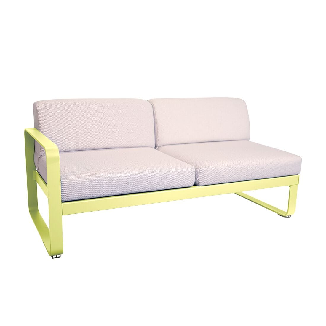 Fermob Bellevie Module gauche 2 places Perle Citron givré A6 