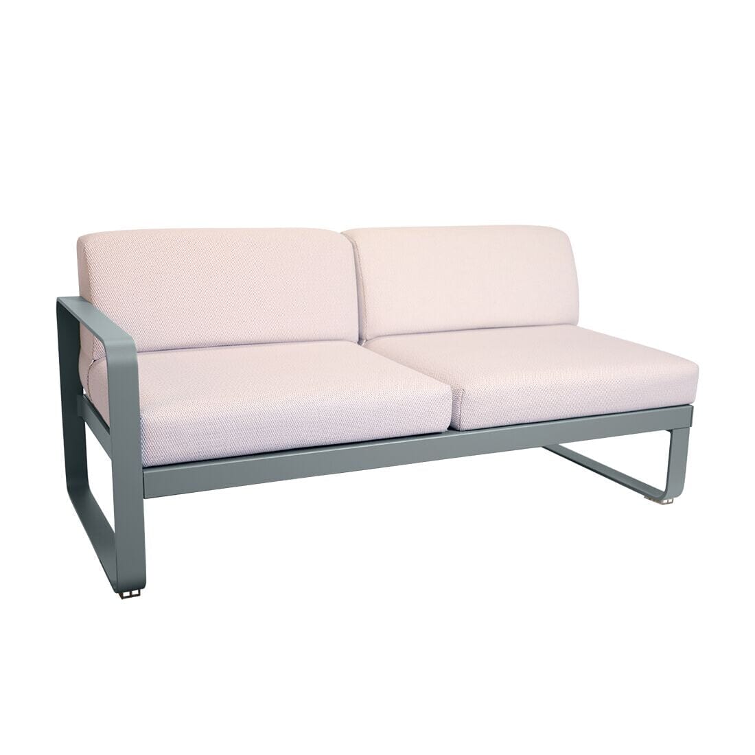 Fermob Bellevie Module gauche 2 places Perle Gris orage 26 