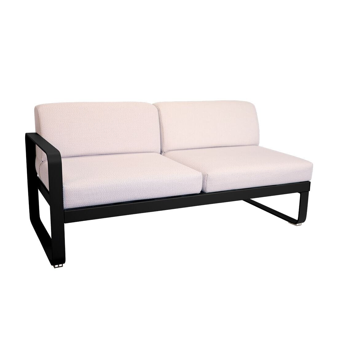 Fermob Bellevie Module gauche 2 places Perle Réglisse 42 