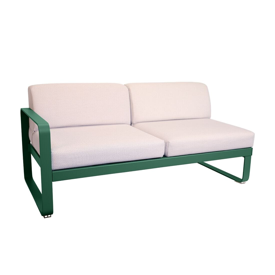 Fermob Bellevie Module gauche 2 places Perle Vert cèdre 02 