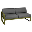 Fermob Bellevie Module gauche 2 places Pesto D3 Gris graphite A3 
