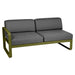 Fermob Bellevie Module gauche 2 places Pesto D3 Gris graphite A3 