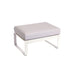 Fermob Bellevie Pouf Perle Blanc coton 01 