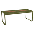 Fermob Bellevie Table 196 x 90cm - Avec Rangement Pesto D3 