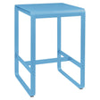 Fermob Bellevie Table haute 74 x 80cm Bleu maya E1 