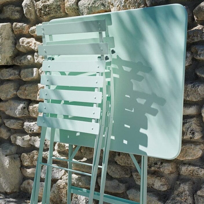 Fermob Bistro lot de 2 Chaises métal, 1 banquette et 1 table 97 x 57cm Coloris aléatoires 