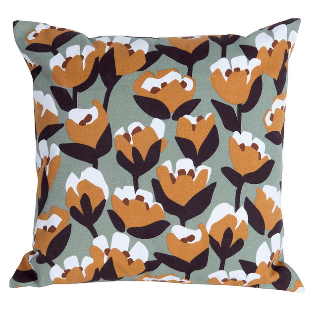 Fermob Bouquet Sauvage Coussin Outdoor Tulipe 44 x 44cm Pain d'épices D2 