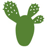 Fermob Bouquet Sauvage Dessous de plat cactus 25.5 x 24cm Vert croquant G7 