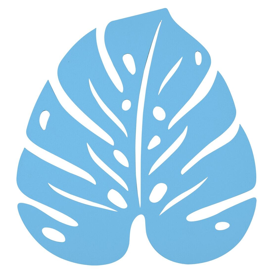 Fermob Bouquet Sauvage Dessous de plat monstera 24 x 22cm Bleu maya E1 