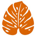 Fermob Bouquet Sauvage Dessous de plat monstera 24 x 22cm Orange confite E2 