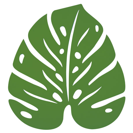 Fermob Bouquet Sauvage Dessous de plat monstera 24 x 22cm Vert croquant G7 