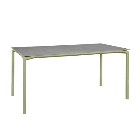 Fermob Calvi Table minérale 160 x 80cm Vert tilleul 65 Kreta F1 