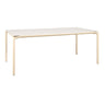 Fermob Calvi Table minérale 195 x 95cm Beige latte E8 Aeris E9 