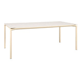 Fermob Calvi Table minérale 195 x 95cm Beige latte E8 Aeris E9 