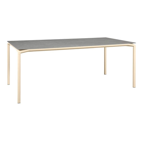 Fermob Calvi Table minérale 195 x 95cm Beige latte E8 Kreta F1 