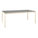 Fermob Calvi Table minérale 195 x 95cm Beige latte E8 Kreta F1 