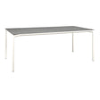 Fermob Calvi Table minérale 195 x 95cm Blanc coton 01 Kreta F1 