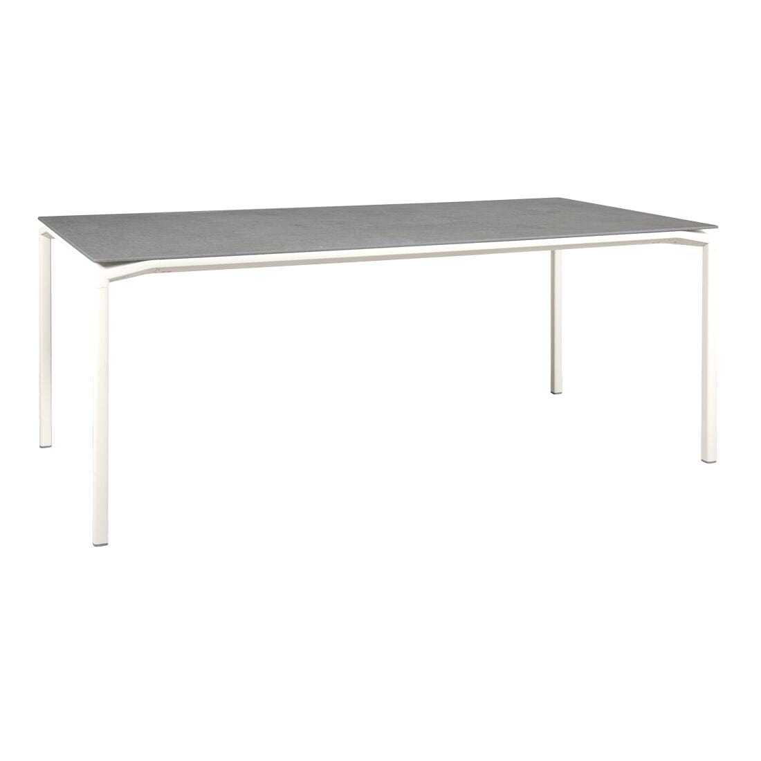Fermob Calvi Table minérale 195 x 95cm Blanc coton 01 Kreta F1 
