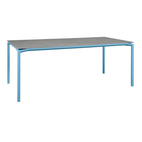 Fermob Calvi Table minérale 195 x 95cm Bleu maya E1 Kreta F1 