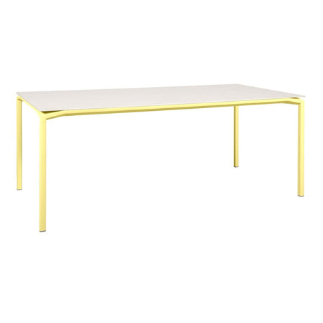 Fermob Calvi Table minérale 195 x 95cm Citron givré A6 Aeris E9 