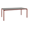 Fermob Calvi Table minérale 195 x 95cm Ocre rouge 20 Kreta F1 