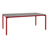 Fermob Calvi Table minérale 195 x 95cm Piment 43 Kreta F1 
